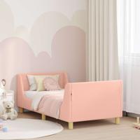 Bedframe voor kinderen met hoofdbord Roze 80 x 160 cm
