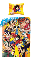 One Piece Dekbedovertrek Adventures 140 x 200 cm polyester
