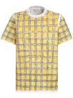 Marni t-shirt à carreaux - Jaune