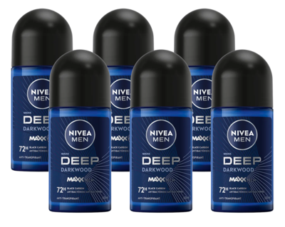 Nivea Men Deep Roll-On Voordeelverpakking