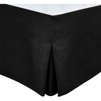 Boxspringhoes - HOME LINGE PASSION - 90 x 190 cm + 30 cm - Zwart