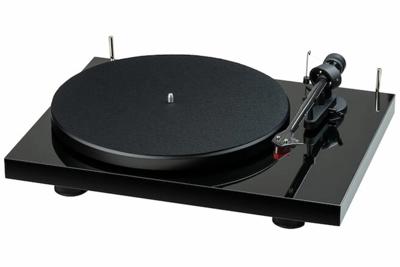 Pro-Ject Debut E Carbon Phono 2M Red Platenspeler - Hoogglans zwart