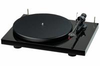 Pro-Ject Debut E Carbon Phono 2M Red Platenspeler - Hoogglans zwart