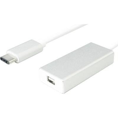 Value USB-C / Mini-displayport Adapterkabel USB-C stekker, Mini DisplayPort-bus 0.10 m Zilver (metallic) 12.99.3225 USB-C-displaykabel