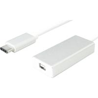 Value USB-C / Mini-displayport Adapterkabel USB-C stekker, Mini DisplayPort-bus 0.10 m Zilver (metallic) 12.99.3225 USB-C-displaykabel