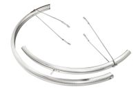 Csepel Luxus Ribbed Aluminium Fenders 28" Spatbord - Zilver Csepel Luxus Ribbed Aluminium Fenders 28" Spatbord - Zilver