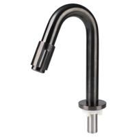 Differnz koudwaterkraan gebogen - 19 cm - gun metal
