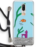 Aquarium: OnePlus 6 Transparant Hoesje met koord