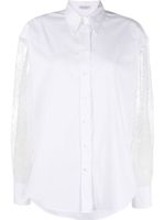 Brunello Cucinelli chemise à broderie anglaise - Blanc - thumbnail