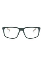 Emporio Armani lunettes de vue rectangulaires à logo embossé - Vert - thumbnail