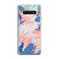 Tropisch: Samsung Galaxy S10 4G Transparant Hoesje Tropisch: Samsung Galaxy S10 4G Transparant Hoesje
