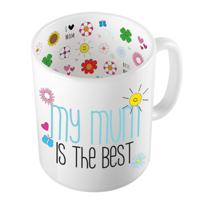 Bellatio Decorations Cadeau koffie/thee mok voor mama - blauw - mama is de beste - Moederdag   - - thumbnail