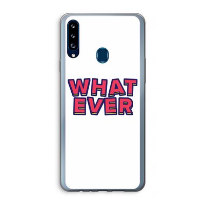 Whatever: Samsung Galaxy A20s Transparant Hoesje