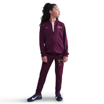 Nike Kylian Mbappé Academy Trainingspak Full-Zip Kids Bordeauxrood Oranje Nike Kylian Mbappé Academy Trainingspak Full-Zip Kids Bordeauxrood Oranje