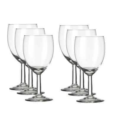 Wijnglazen - 24x stuks - voor witte en rode wijn - 240 ml - Gilde - 20 cl - Wijn drinken
