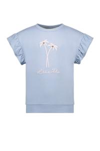 Like Flo Meisjes sweat top - Ice blauw