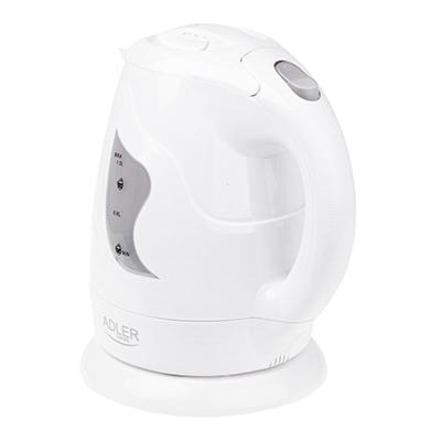 Water- en Theekoker Adler AD 08w Wit 1 L Plastic