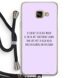 Regenboog: Samsung Galaxy A3 (2016) Transparant Hoesje met koord
