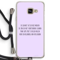 Regenboog: Samsung Galaxy A3 (2016) Transparant Hoesje met koord