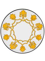 Pinto Paris assiette Jaipur en porcelaine - Jaune - thumbnail