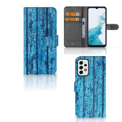 Samsung Galaxy A23 | Book Style Case | Wood Blue