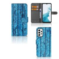 Samsung Galaxy A23 | Book Style Case | Wood Blue