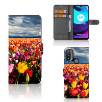 Motorola Moto E20 | E30 | E40 Hoesje Tulpen - thumbnail