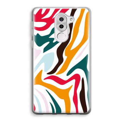 Colored Zebra: Honor 6X Transparant Hoesje