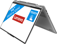 Lenovo Yoga 7 Hybride (2-in-1) 40,6 cm (16") Touchscreen WUXGA AMD Ryzen™ 5 7535U 16 GB LPDDR5-SDRAM 512 GB SSD Wi-Fi 6E (802.11ax) Windows 11 Home Grijs - thumbnail