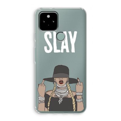 Slay All Day: Google Pixel 5 Transparant Hoesje