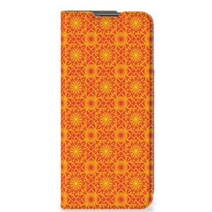 OnePlus Nord CE 2 5G Hoesje met Magneet Batik Oranje