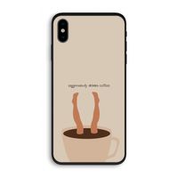 Aggressively drinks coffee: iPhone X Biologisch afbreekbaar hoesje