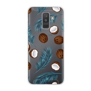 Kokosnoot roze: Samsung Galaxy A6 Plus (2018) Transparant Hoesje