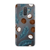 Kokosnoot roze: Samsung Galaxy A6 Plus (2018) Transparant Hoesje