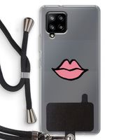 Kusje: Samsung Galaxy A42 5G Transparant Hoesje met koord