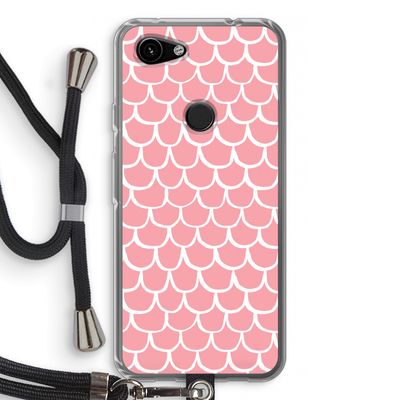 Dakpannetjes: Pixel 3a Transparant Hoesje met koord