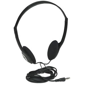 Manhattan 177481 hoofdtelefoon/headset Hoofdtelefoons Bedraad Hoofdband Muziek Zwart