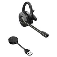 Jabra Engage 55 On Ear headset Telefoon DECT Mono Zwart Volumeregeling, Microfoon uitschakelbaar (mute), Mono, Oorbeugel - thumbnail