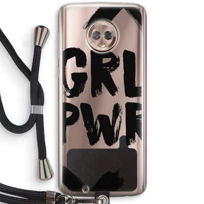 Girl Power #2: Motorola Moto G6 Transparant Hoesje met koord
