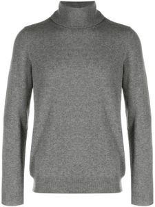 Zanone pull chiné à col roulé - Gris