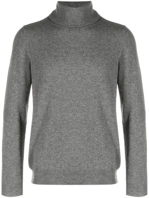 Zanone pull chiné à col roulé - Gris