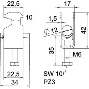 OBO Bettermann 1186302 Beugelklem 1 stuk(s)