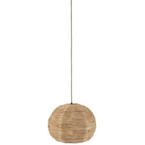 J-Line hanglamp Bol Bananenbladeren - jute - naturel - medium