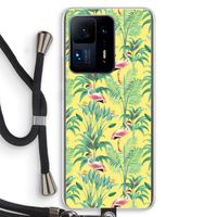 Flamingo party: Xiaomi Mi Mix 4 Transparant Hoesje met koord