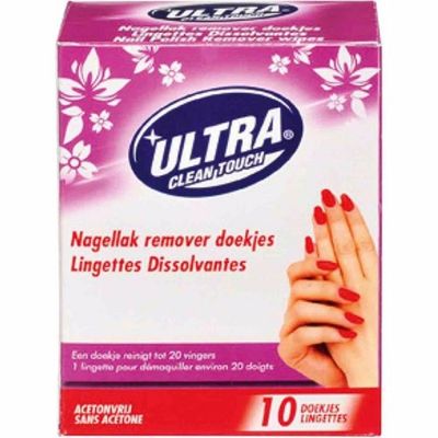 Nagellakremoverdoekjes 10 stuks