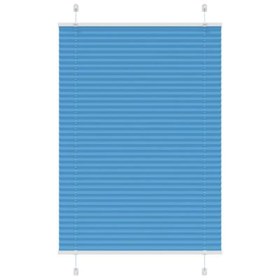 Pliss rolgordijn 85x100 cm stofbreedte 84,4 cm polyester blauw
