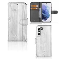 Samsung Galaxy S22 | Book Style Case | White Wood