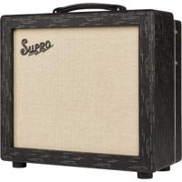 Supro 1612RT Amulet 1x10 Black Scandia 15W gitaarversterker combo met buizen reverb en tremolo - thumbnail