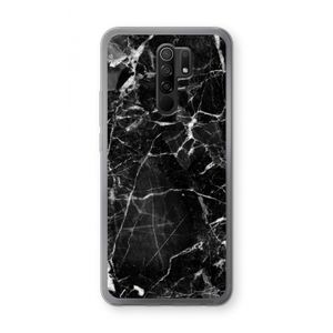 Zwart Marmer 2: Xiaomi Redmi 9 Transparant Hoesje