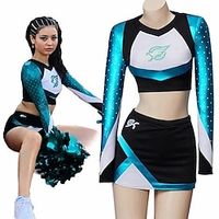 Euforie Cheerleader Cosplay kostuum SchoolUniform Dames Film cosplay Halloween Carnaval Nieuwjaar Lightinthebox